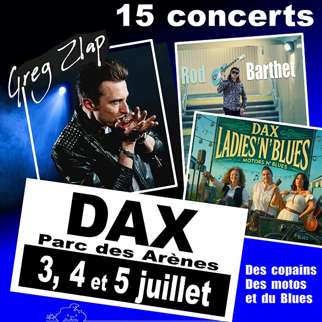 Affiche des concerts Motors 1 Blues 2026.