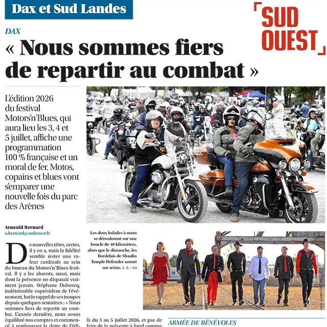 Dax Motors and Blues Festival.