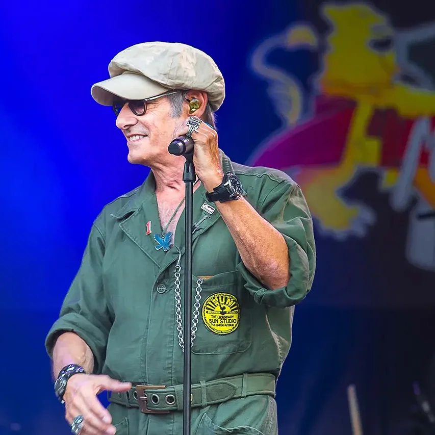 Concert de Gérard Lanvin à Dax en juillet 2022.