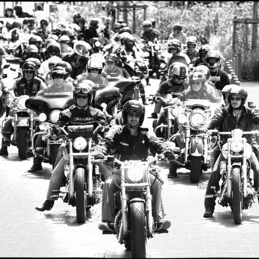Balade moto organisée par le Motors n' Blues le 9 juillet 2016.