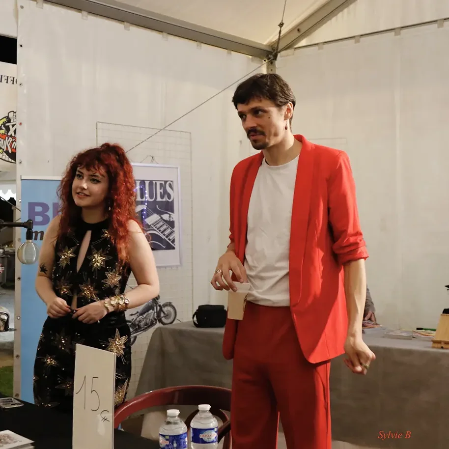 Alyssa Galvan et Pierre Cabirol au Motors and Blues 2024.
