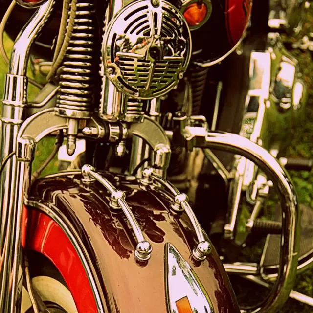Harley Davidson Springer au Motors n' Blues, à Dax le 8 juillet 2016
