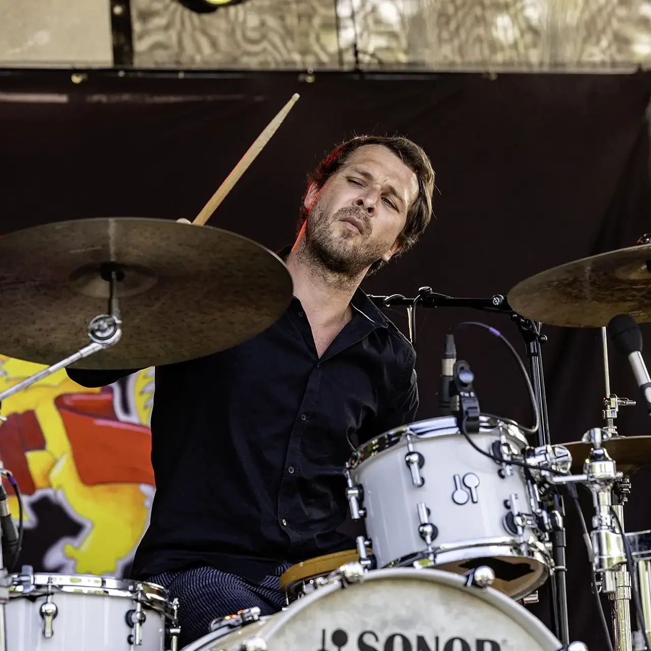 Romain Gratalon au Festival Motors n' Blues 2024 par Alain Bats.