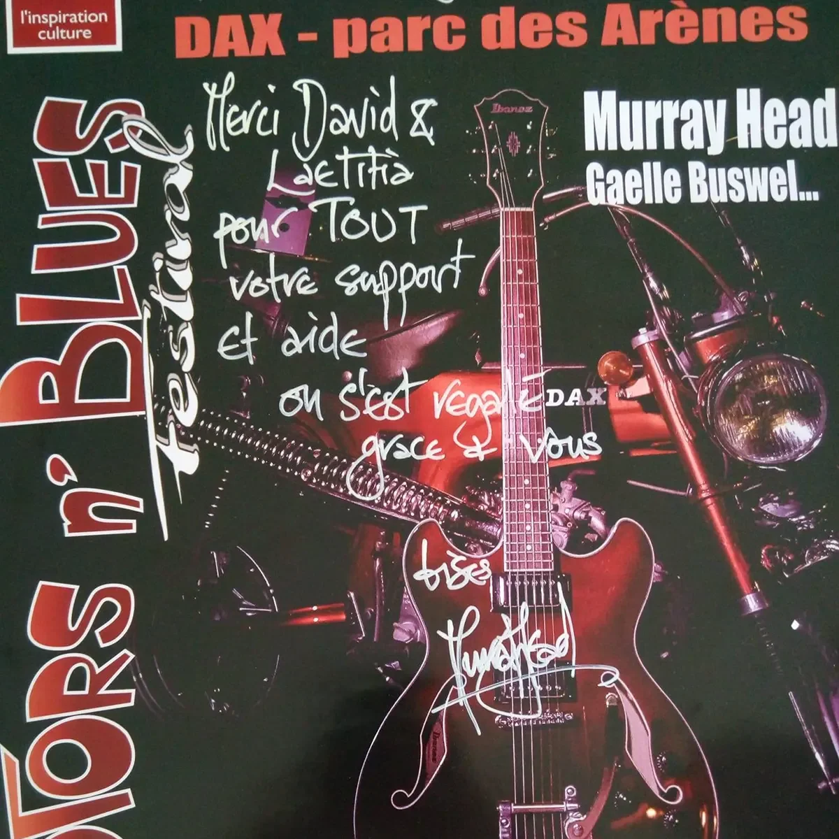 Affiche du Festival Motors n' Blues 2019 signée par Gaëlle Buswel.