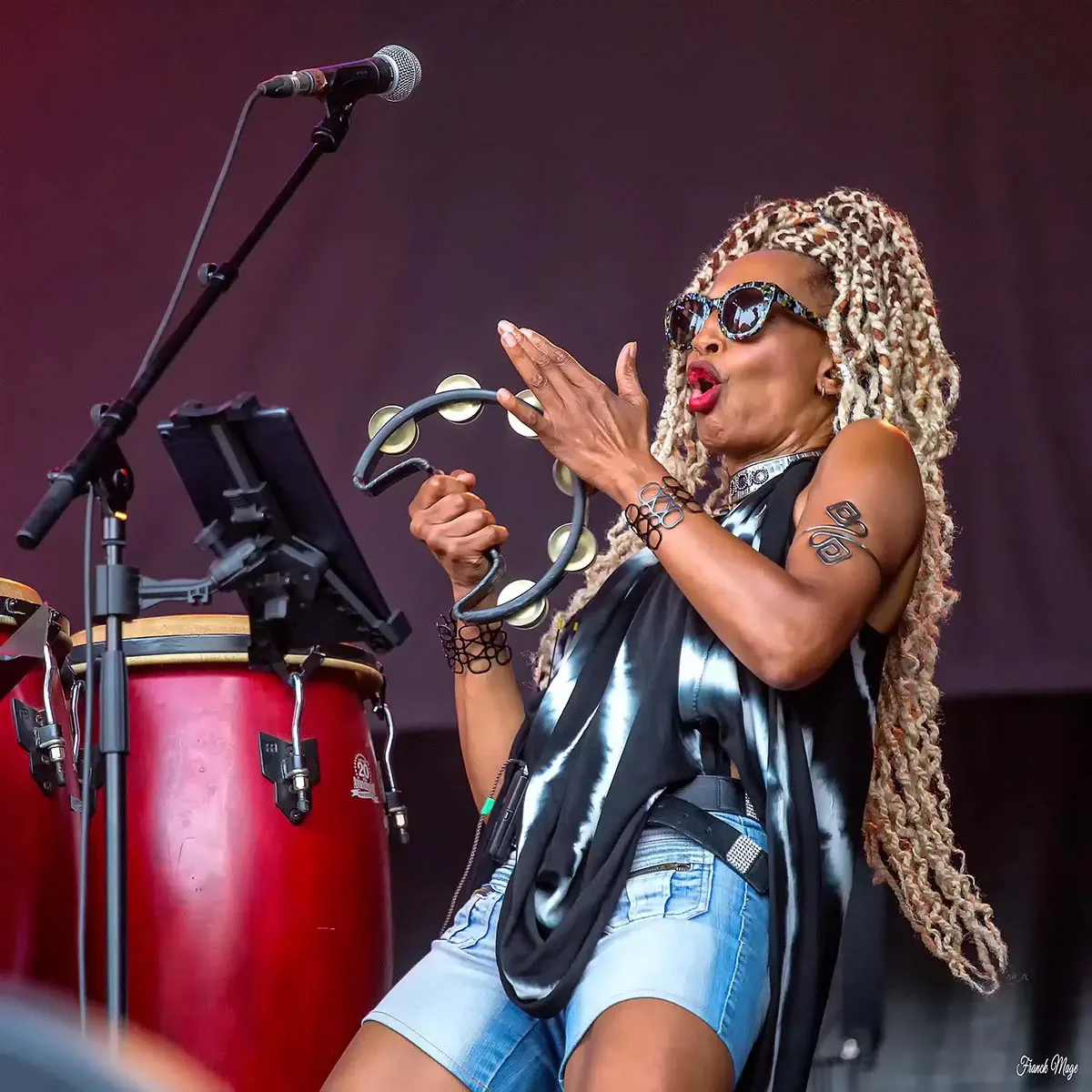 Photo de Dominique Larose au Motors n' Blues à Dax.