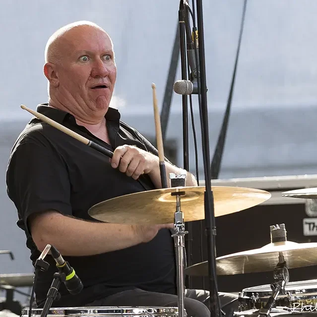Denis Barthe (ex-Noir Désir) au Festival Motors n' Blues 2017.