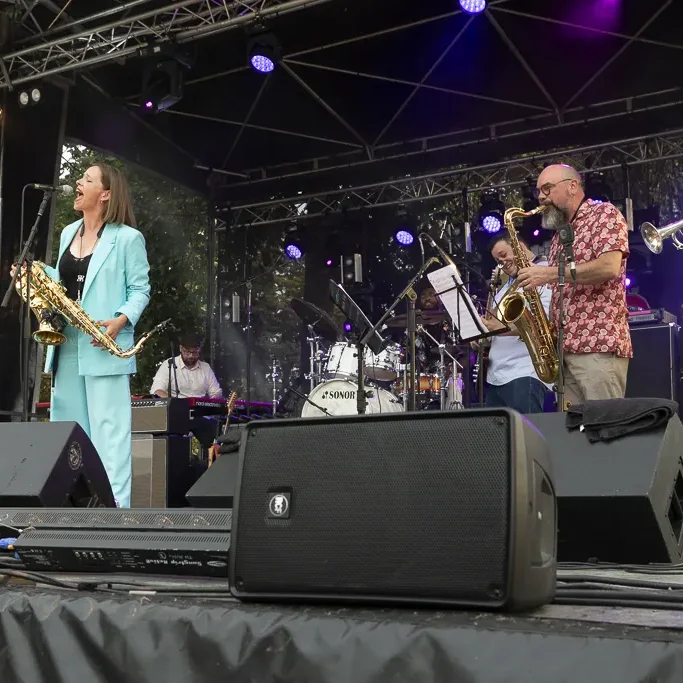 La musique de Miss Bee & The Bullfrog oscille entre blues et soul.
