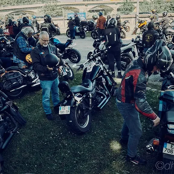 Les balades sont encadrées par les bénévoles de l'équipe sécurité du DMBF.