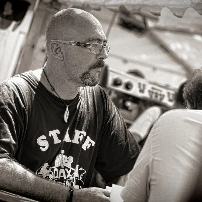 Photo de Stephane Duboscq au Festival Motors n' Blues 2013 par Serge Lafourcade.