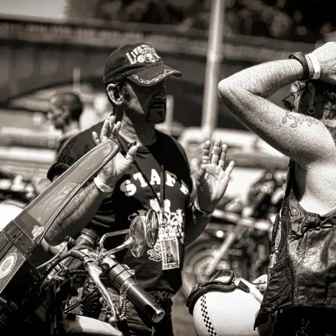 Serge Lafourcade, photographe au Motors n' Blues à Dax.