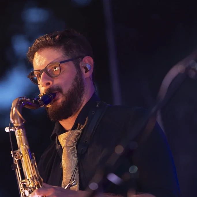 Concert de Little Mouse & The Hungry Cats avec Eric Pigeon au saxophone.