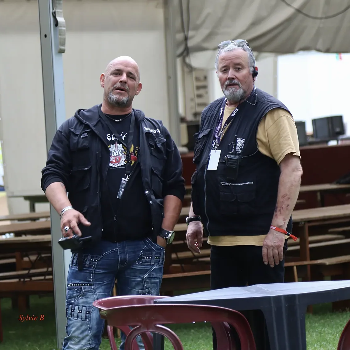 Balou, responsable de la sécurité du Dax Motors n' Blues Festival 2024.